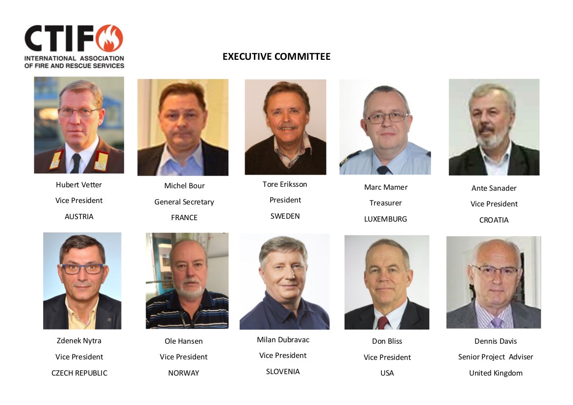 CTIF Executive Committee as of 2016