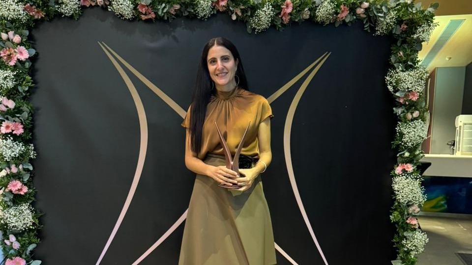 Zisoula Ntasiou, vice president of CTIF at the GIWA event in Athens on November 24, 2025. 