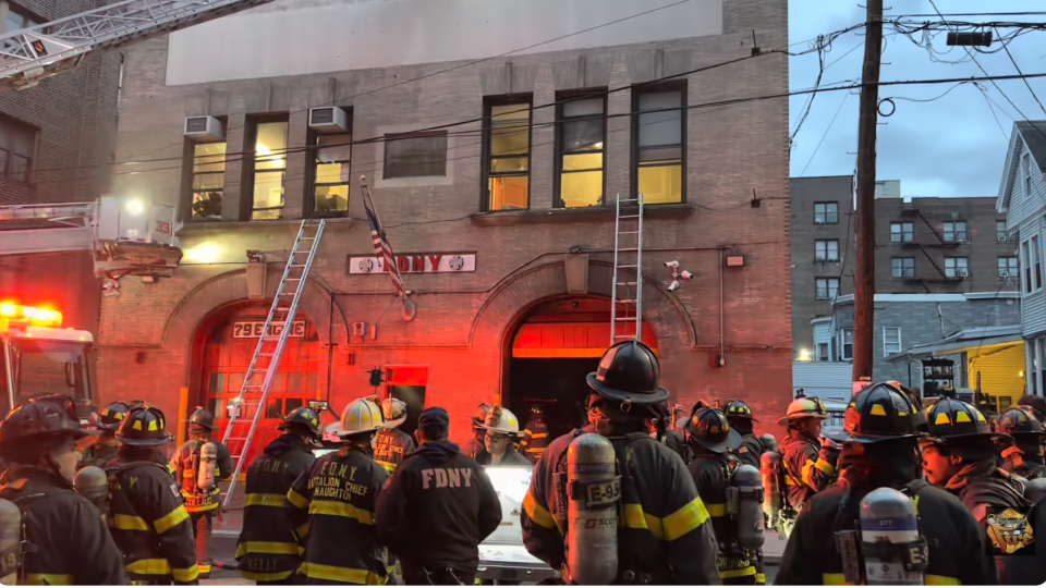 Screenshot from NYFD's own arrival video. 
