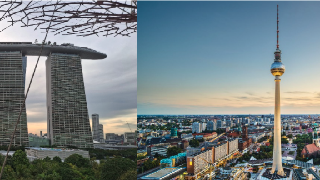 Singapor and Berlin