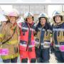 "Mimi" Mireille Glauser (left) and her workmates during the Basel Women´s Run on September 11th. 