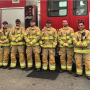 Esquimalt firefighters pose for a picture in their new PFAS-free gear. Jan. 6, 2025. (Photo provided by the Township of Esquimalt)